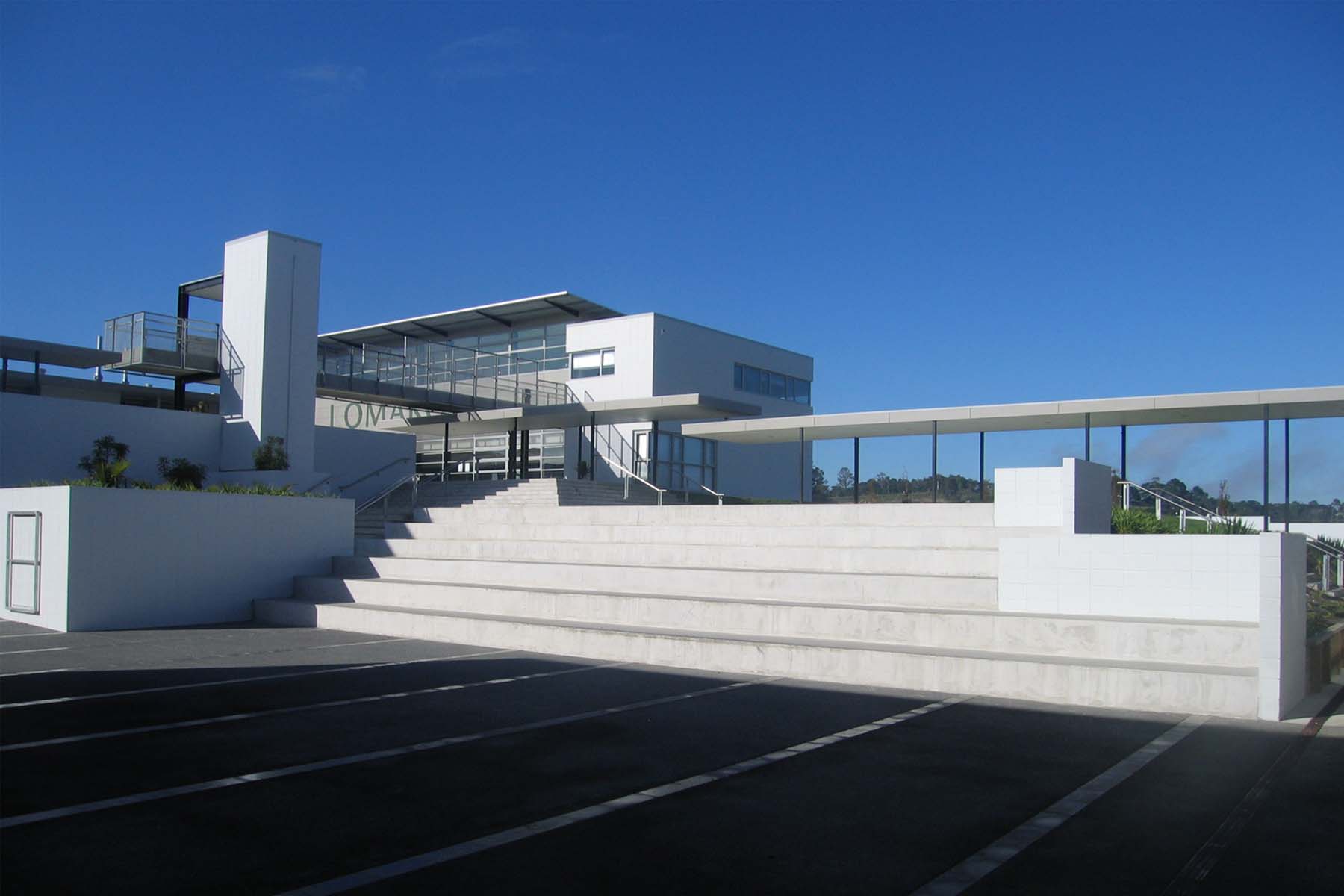 The AJHS school building